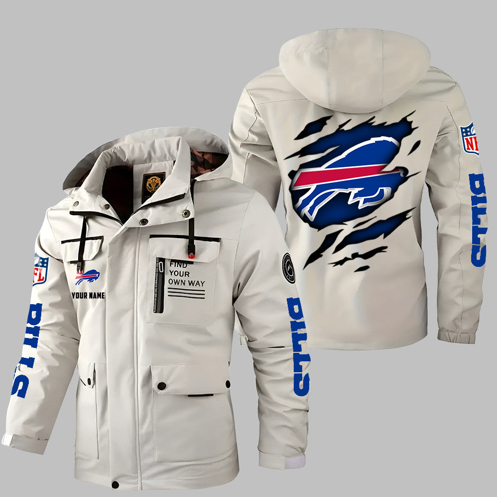 Buffalo Bills Personalized Winter Windbreaker Jacket ANZWWJ09