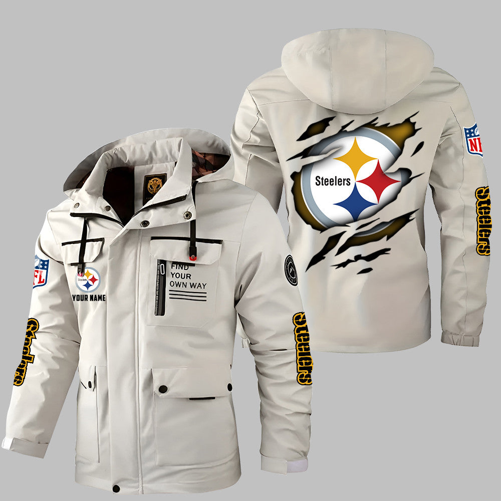Pittsburgh Steelers Personalized Winter Windbreaker Jacket ANZWWJ11
