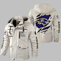 Baltimore Ravens Personalized Winter Windbreaker Jacket ANZWWJ15