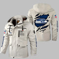 Seattle Seahawks Personalized Winter Windbreaker Jacket ANZWWJ23