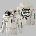 Green Bay Packers Personalized Winter Windbreaker Jacket ANZWWJ26