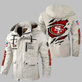 San Francisco 49ers Personalized Winter Windbreaker Jacket ANZWWJ27