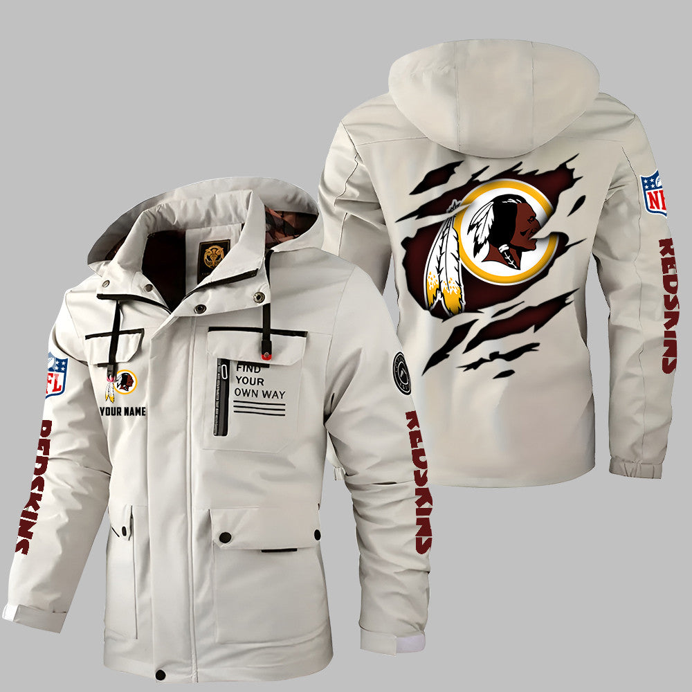 Washington Redskins Personalized Winter Windbreaker Jacket ANZWWJ34