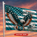 Miami Dolphins-Flag-Custom Name VA3057