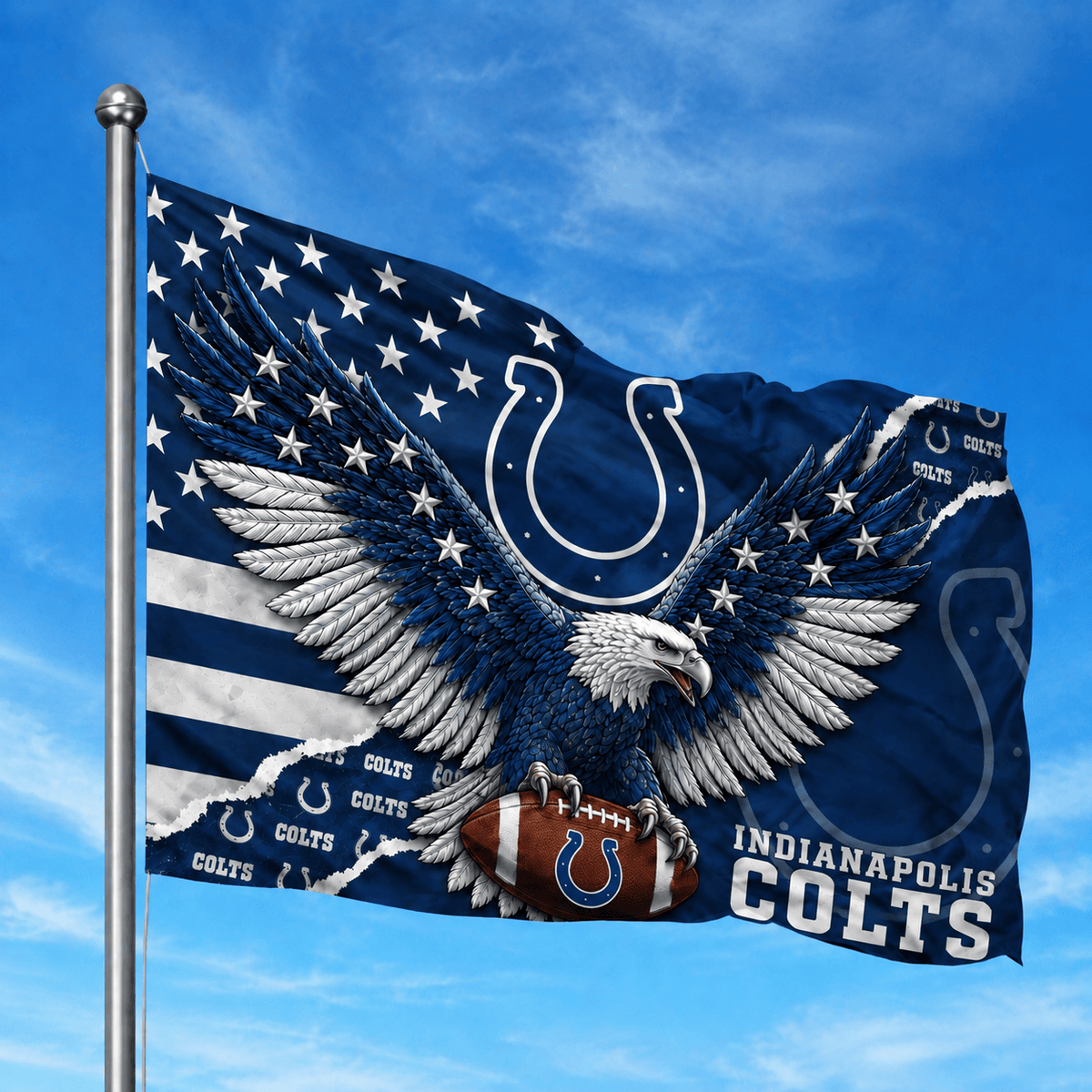 Indianapolis Colts-Flag-Custom Name VA4252