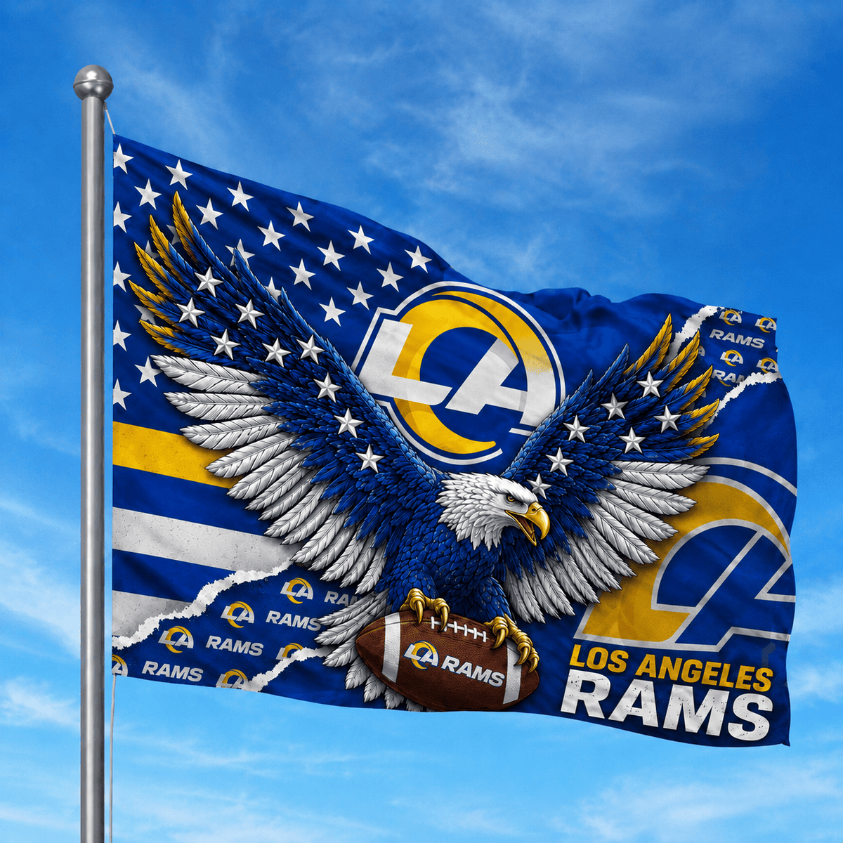 Los Angeles Rams - Flag-Custom Name VA4274