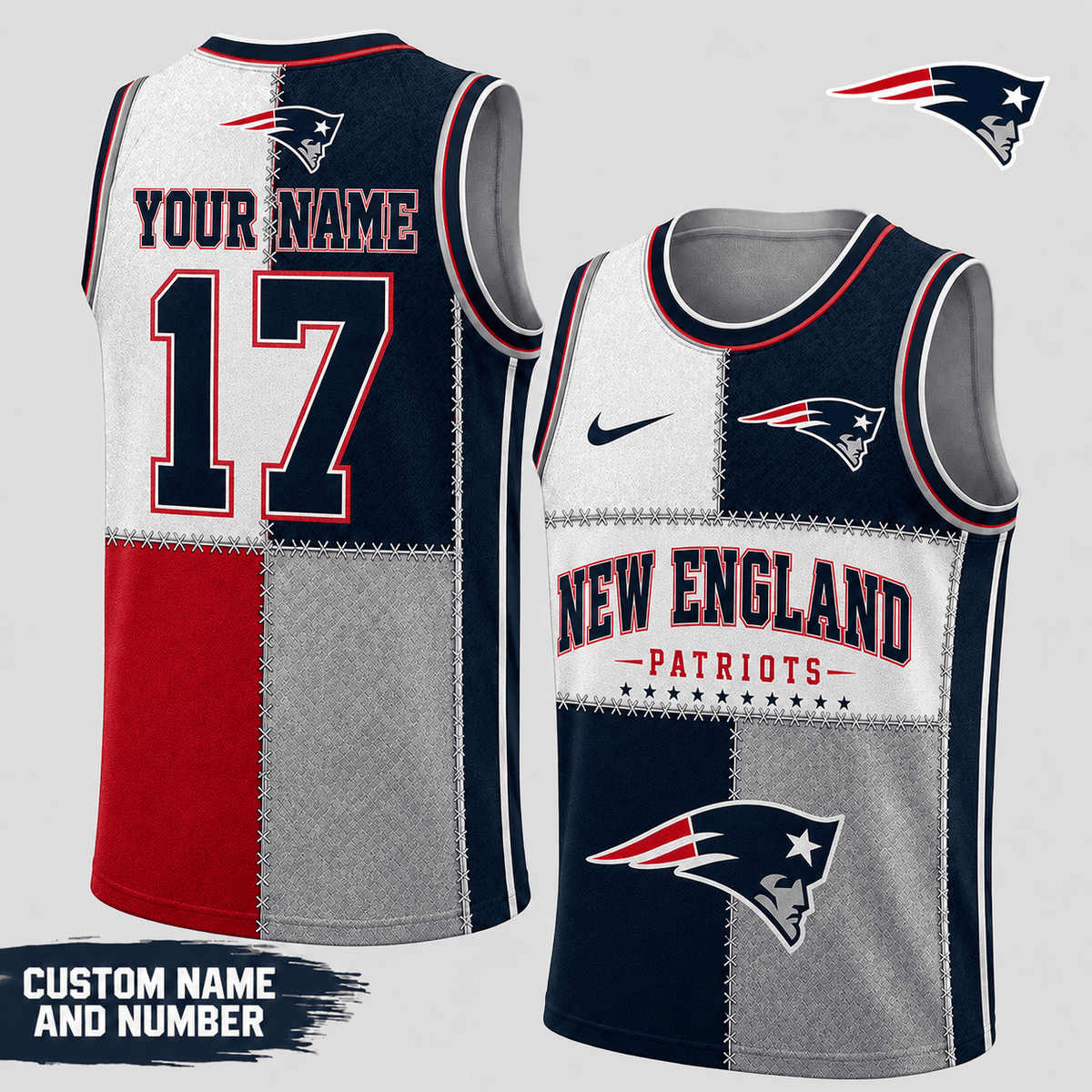 New England Patriots | Premium NFL Fan Pride Tank Top Shirt VA2505