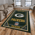 Green Bay Packers Rug Living Room Floor Decor Fan Gifts VA6012