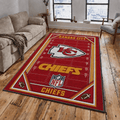 Kansas City Chiefs Rug Living Room Floor Decor Fan Gifts VA6021