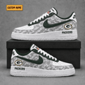 Green Bay Packers | Premium NFL Fear The Team AF1 Sneakers - VA36236