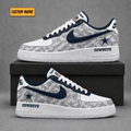 Dallas Cowboys | Premium NFL Fear The Team AF1 Sneakers - VA36238