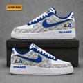 Los Angeles Rams | Premium NFL Fear The Team AF1 Sneakers - VA36243