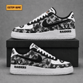 Las Vegas Raiders | Premium NFL Fear The Team AF1 Sneakers - VA38816