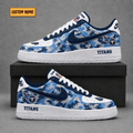Tennessee Titans | Premium NFL Fear The Team AF1 Sneakers - VA38825