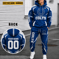 Personalized Indianapolis Colts Combo Hoodie And Sweatpants Gift For Fan VA1013