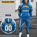 Los Angeles Chargers Personalized Combo Hoodie And Sweatpants Gift For Fan VA1025