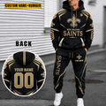 New Orleans Saints Personalized Combo Hoodie And Sweatpants Gift For Fan VA1039