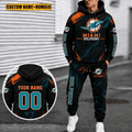 Miami Dolphins Personalized Combo Hoodie And Sweatpants Gift For Fan VA1049