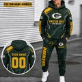 Green Bay Packers Personalized Combo Hoodie And Sweatpants Gift For Fan VA1059