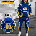 Los Angeles Rams Personalized Combo Hoodie And Sweatpants Gift For Fan VA10103