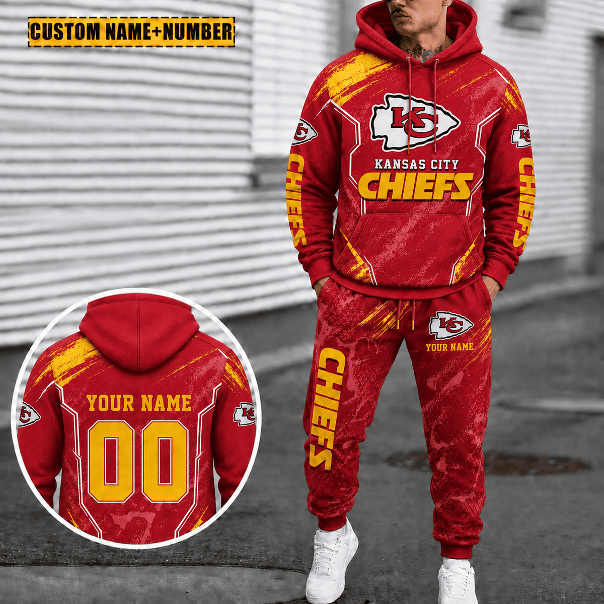 Kansas City Chiefs Personalized Combo Hoodie And Sweatpants Gift For Fan VAN3120