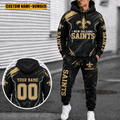 New Orleans Saints Personalized Combo Hoodie And Sweatpants Gift For Fan VAN3139