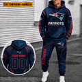 New England Patriots Personalized Combo Hoodie And Sweatpants Gift For Fan VAN40023