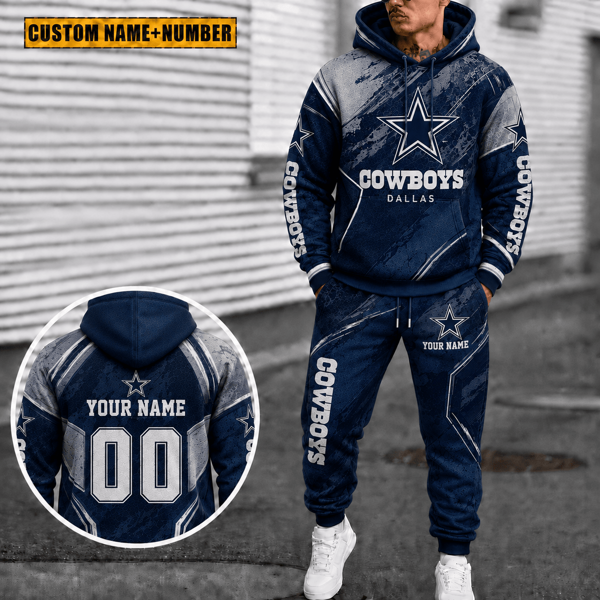 Dallas Cowboys Personalized Combo Hoodie And Sweatpants Gift For Fan VAN40034