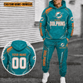 Miami Dolphins Personalized Combo Hoodie And Sweatpants Gift For Fan VAN5007