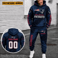 New England Patriots Personalized Combo Hoodie And Sweatpants Gift For Fan VAN6123