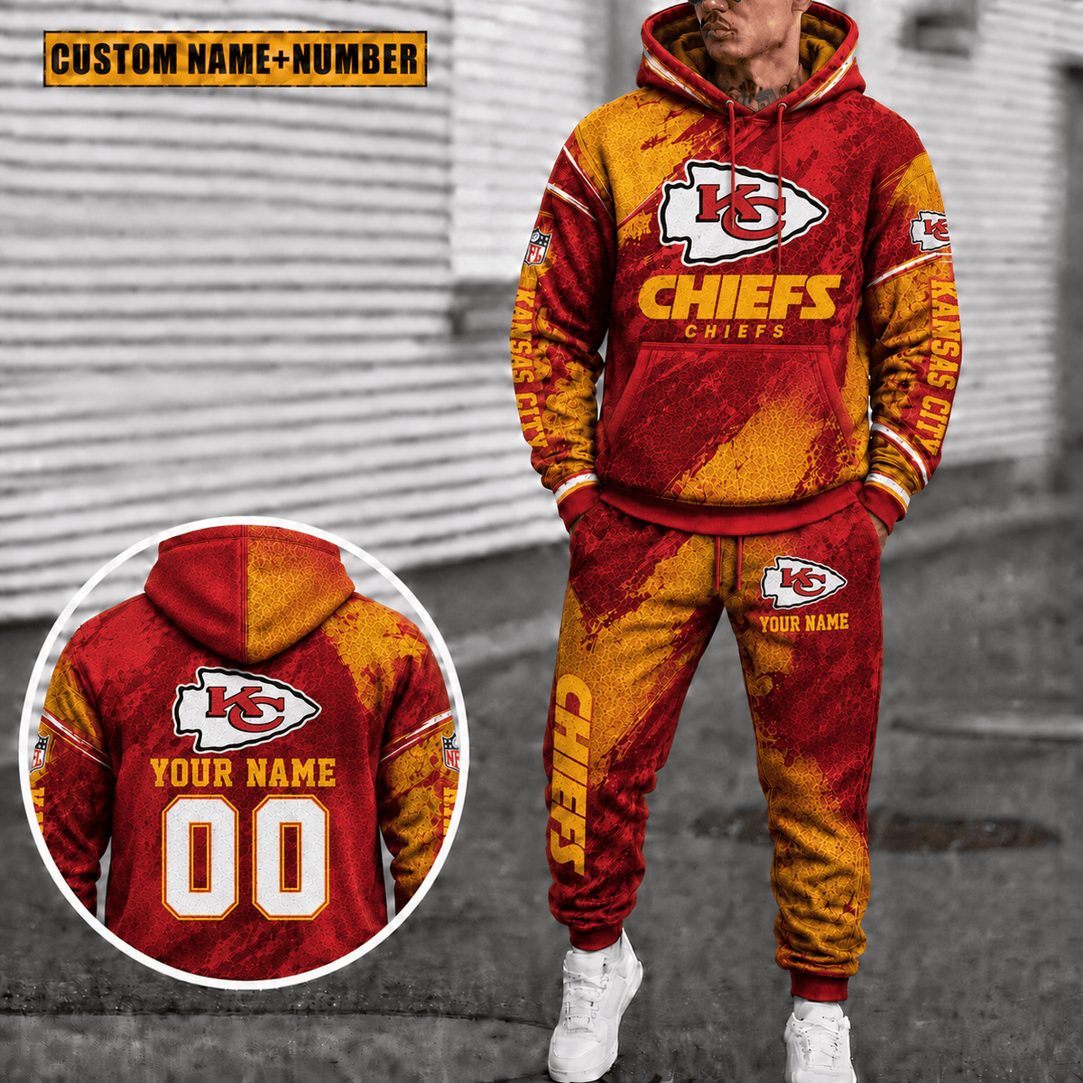 Kansas City Chiefs Personalized Combo Hoodie And Sweatpants Gift For Fan VAN6128
