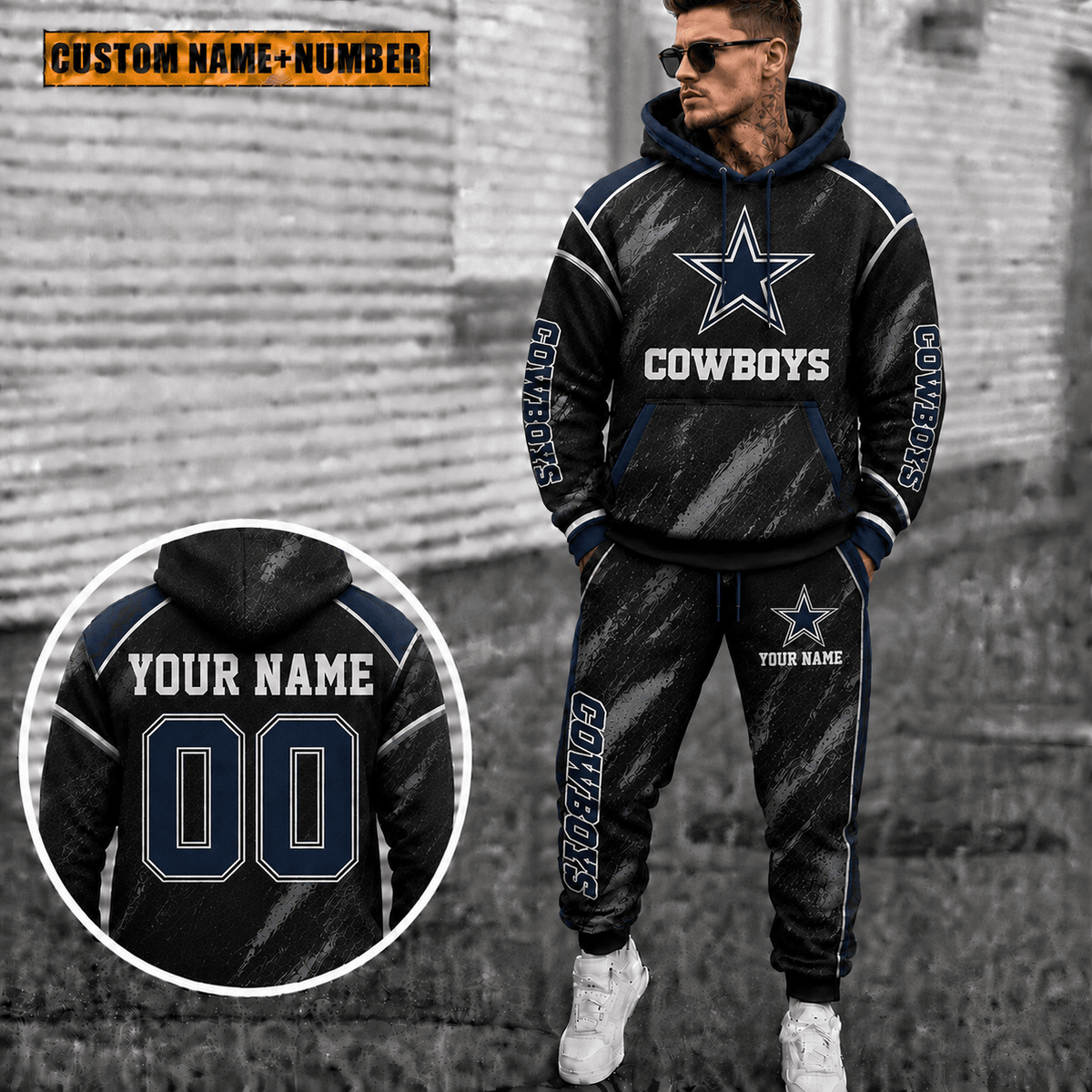 Dallas Cowboys Personalized Combo Hoodie And Sweatpants Gift For Fan VAN8233