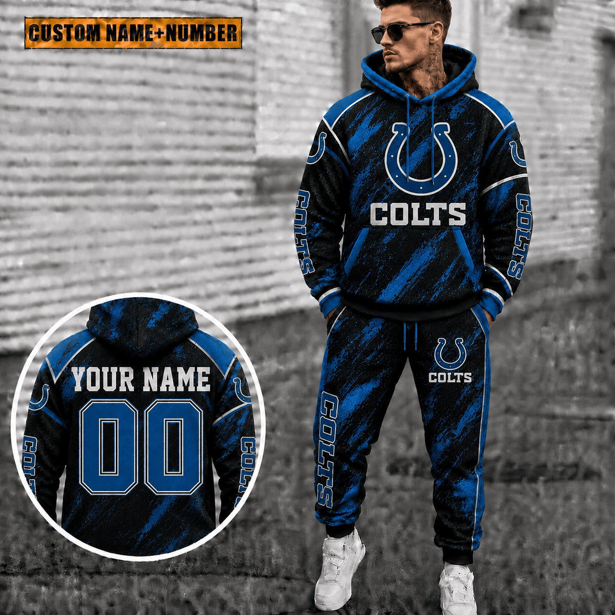 Indianapolis Colts Personalized Combo Hoodie And Sweatpants Gift For Fan VAN8251