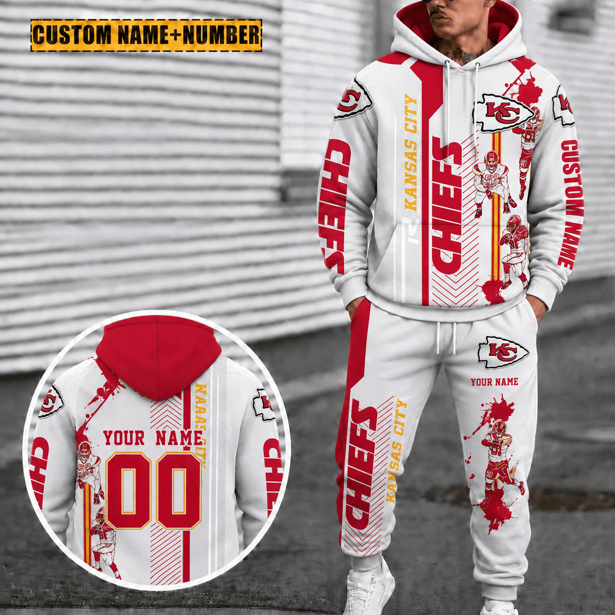 Kansas City Chiefs Personalized Combo Hoodie And Sweatpants Gift For Fan VAN91107