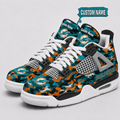 Miami Dolphins Personalized AJ4 Sneaker VAN12105