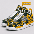 Green Bay Packers Personalized AJ4 Sneaker VAN12114