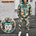 Miami Dolphins Personalized Combo Hoodie And Sweatpants Gift For Fan VAN4057