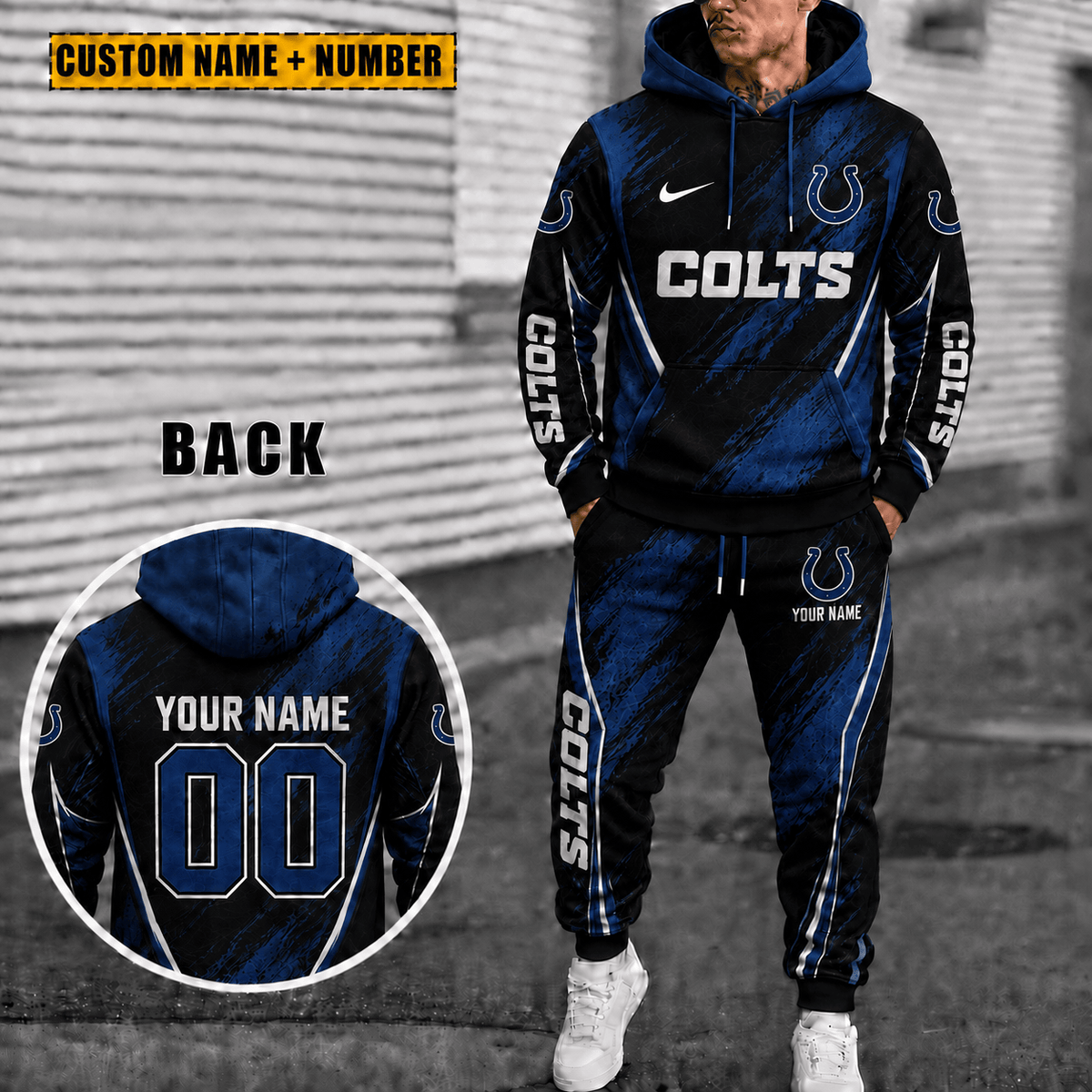 Indianapolis Colts Personalized Combo Hoodie And Sweatpants Gift For Fan VAN6613