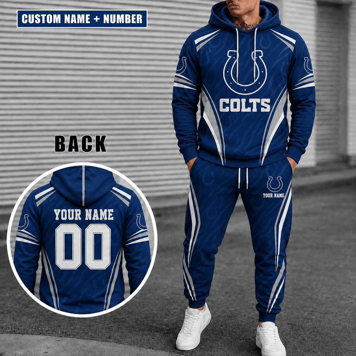Indianapolis Colts Personalized Combo Hoodie And Sweatpants Gift For Fan VAN55213