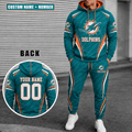 Miami Dolphins Personalized Combo Hoodie And Sweatpants Gift For Fan VAN55218
