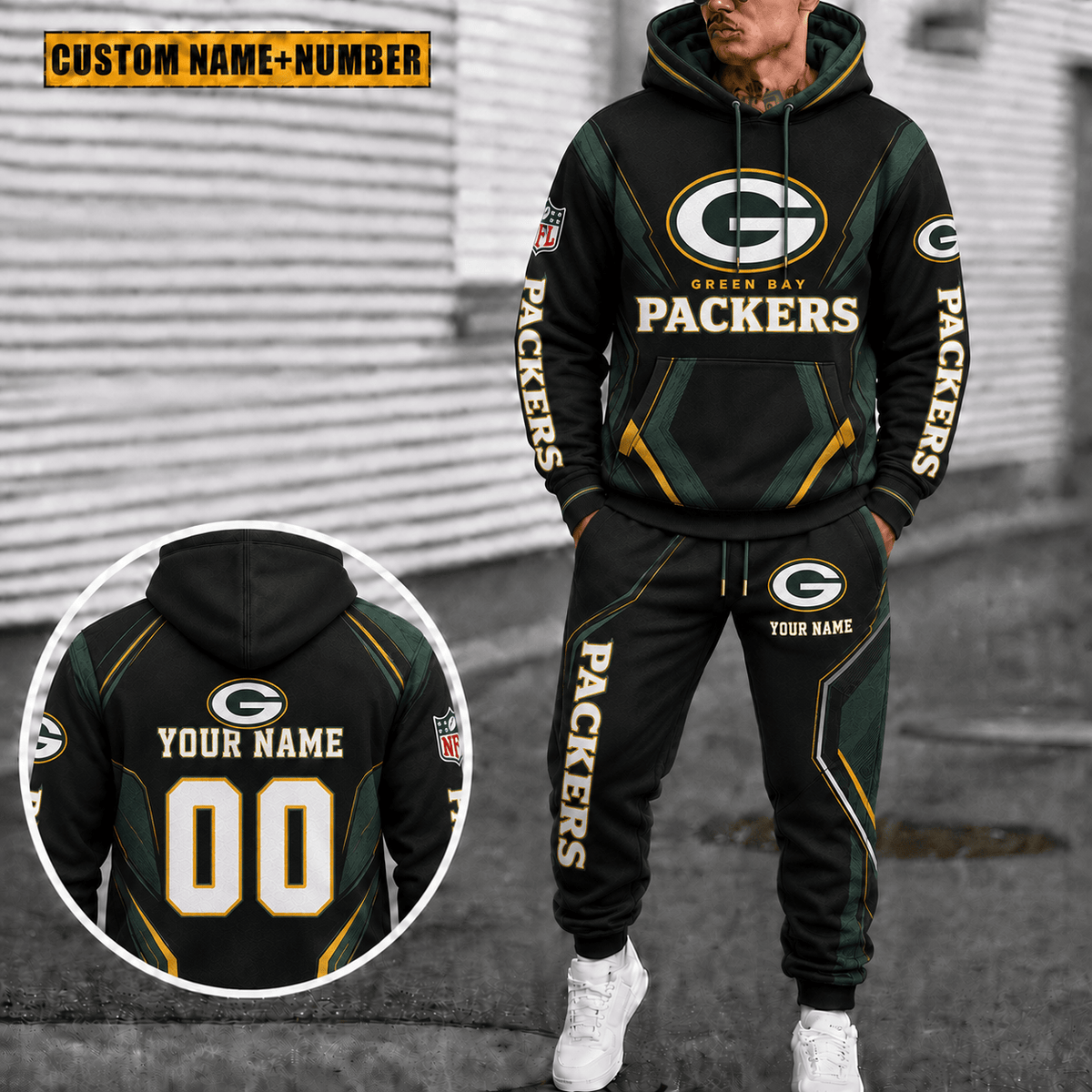 Green Bay Packers Personalized Combo Hoodie And Sweatpants Gift For Fan VAN44116