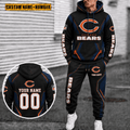 Chicago Bears Personalized Combo Hoodie And Sweatpants Gift For Fan VAN44117
