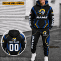 Los Angeles Rams Personalized Combo Hoodie And Sweatpants Gift For Fan VAN44124