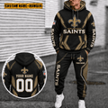 New Orleans Saints Personalized Combo Hoodie And Sweatpants Gift For Fan VAN44130
