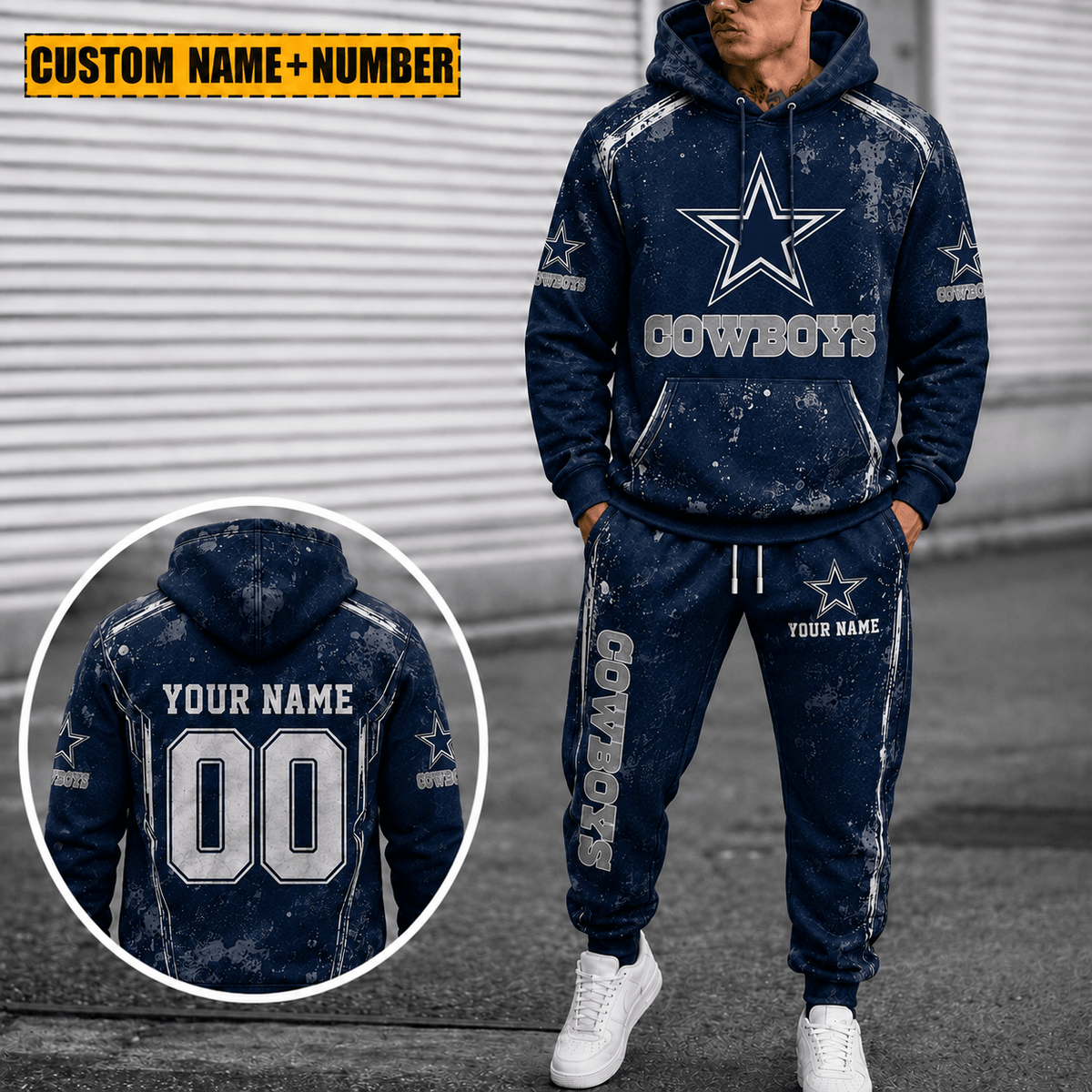 Dallas Cowboys Personalized Combo Hoodie And Sweatpants Gift For Fan VAN77169