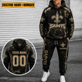 New Orleans Saints Personalized Combo Hoodie And Sweatpants Gift For Fan VAN77179