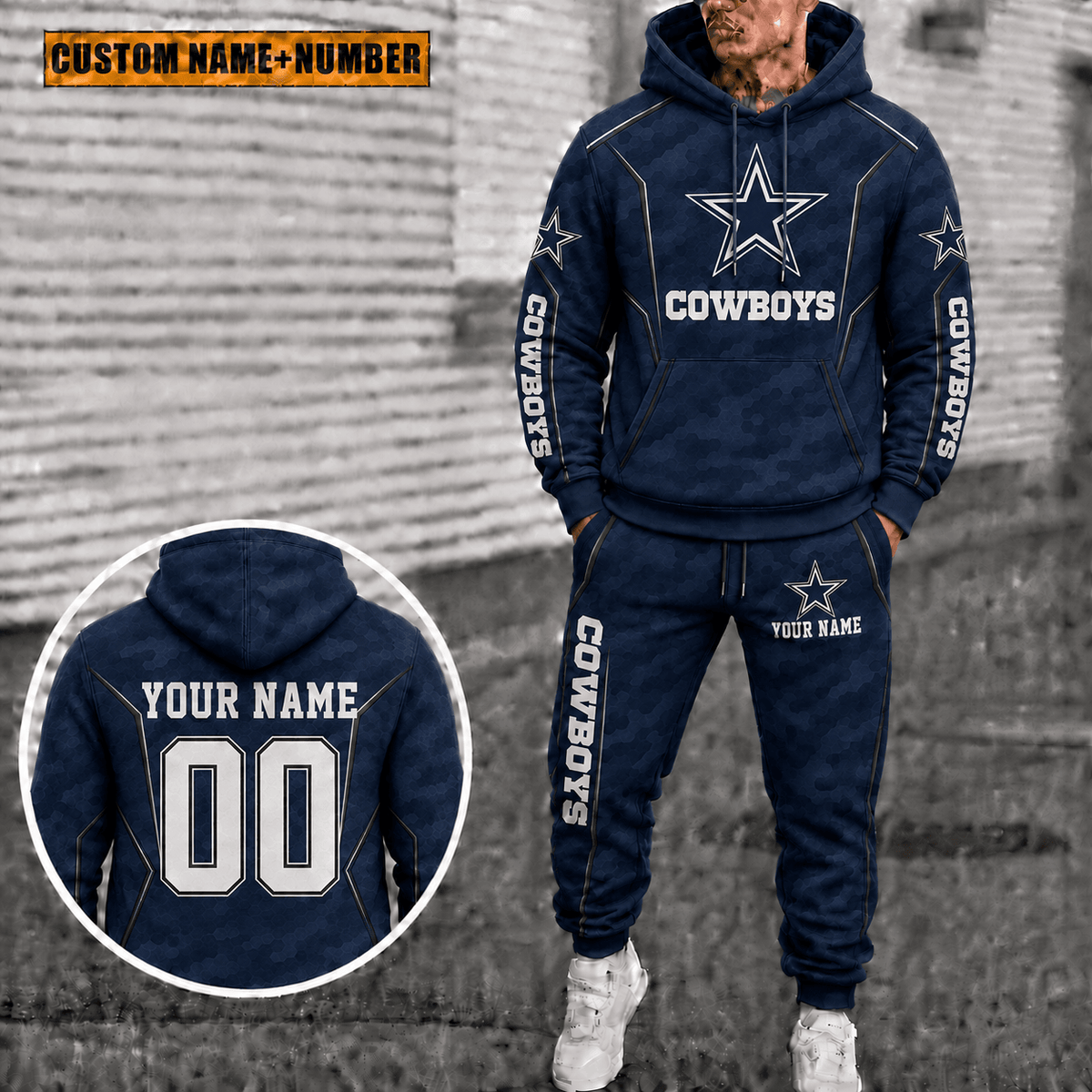 Dallas Cowboys Personalized Combo Hoodie And Sweatpants Gift For Fan VAN88199