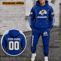 Los Angeles Rams Personalized Combo Hoodie And Sweatpants Gift For Fan VAN88104