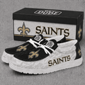 New Orleans Saints | Premium NFL Football Field Fan Loafer Shoes - VA22540