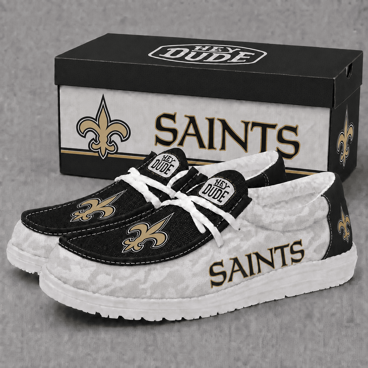 New Orleans Saints | Premium NFL Football Field Fan Loafer Shoes - VA22540